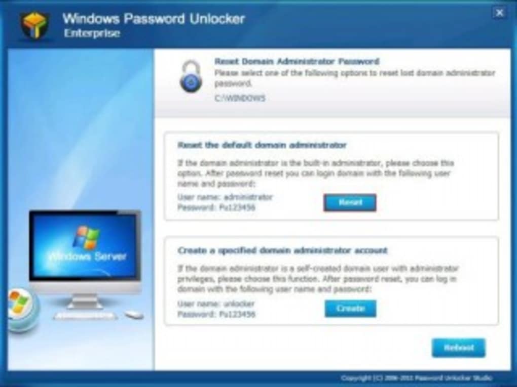 free windows 7 password unlocker